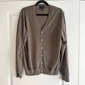 Joseph & Lyman 100% Cashmere Men's Brown Cardigan Sweater